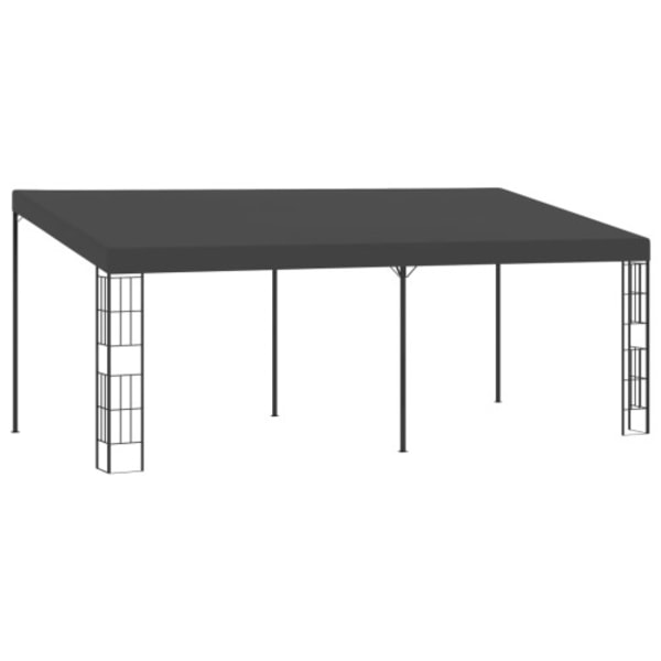 Väggmonterad paviljong 3x6 m antracit tyg
