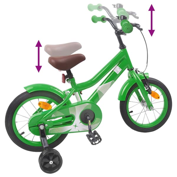 Barncykel 12 Tum för 2-4 åringar Grön