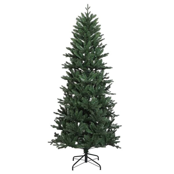Plast Hingad Julgran 210 cm 300 LED-lampor Varmvit PVC och PE