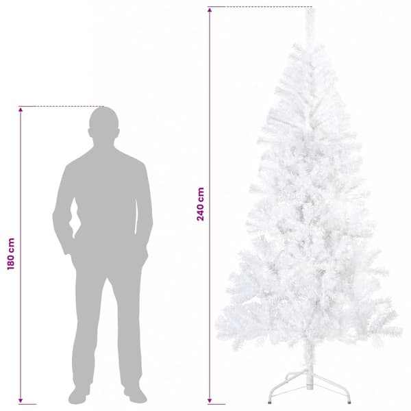 Plast Hingad Julgran 240 cm 300 LED-lampor Varmvit