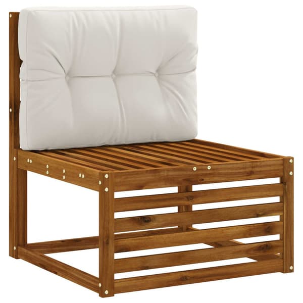 Pallryggkudde VIANEN 100% Polyester Vit 70 x 50 x 12 cm