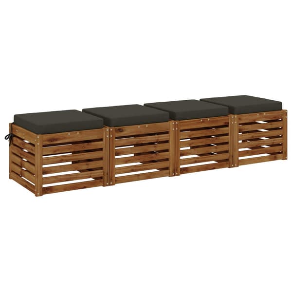 4-delade Sittdynor SOEST 4 st 100% Polyester Antracit