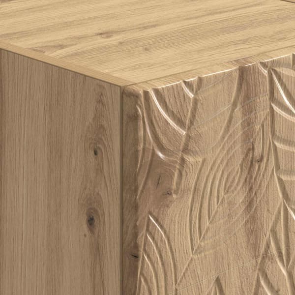 Väggmonterad sidobord Artisan-ek 59 x 34,5 x 17 cm