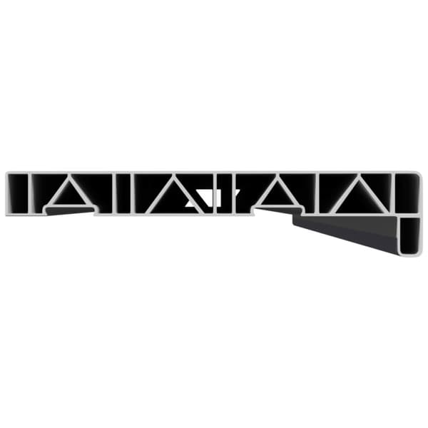 Fönsterbräda Anthracit med träådring 140 x 20 x 4,5 cm PVC