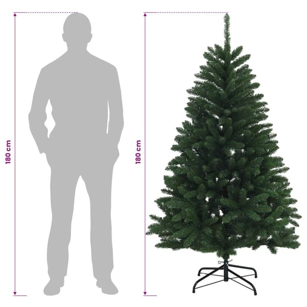 Plast Hingad Julgran 180 cm 300 LED-lampor Varmvit