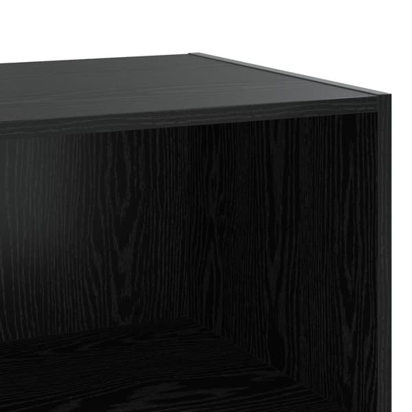 Sideboard Svart ek 70 x 41 x 185 cm Konstruerat trä