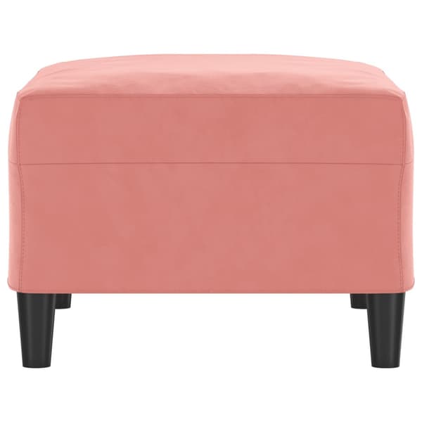 Fotpall Rosa 70x55x41 cm sammet