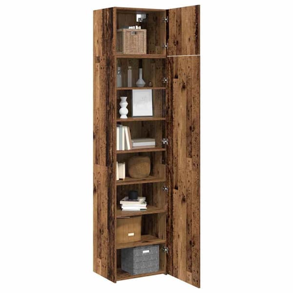 Sideboard 2 st Gammalt trä 50 x 41 x 225 cm