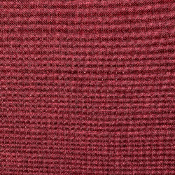 Bäddsoffa 2-sits med två kuddar vinröd tyg
