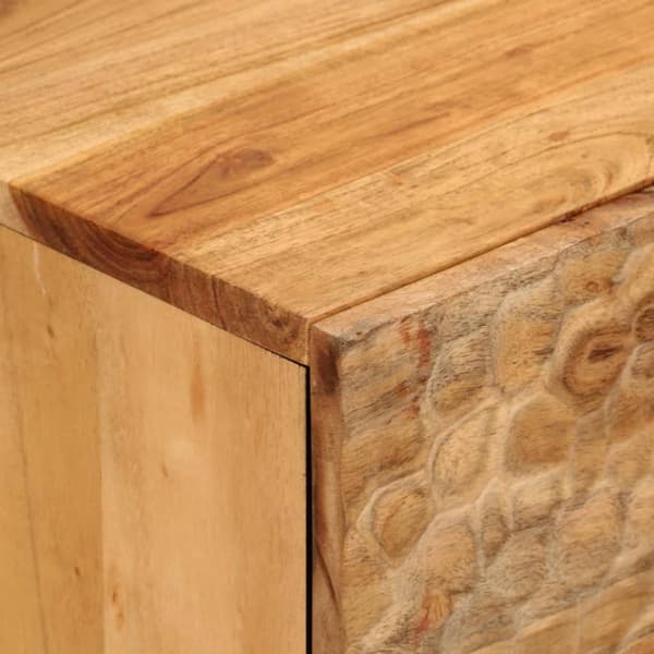Sidoskåp 80x33x75 cm massivt akaciaträ