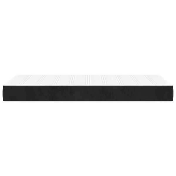 Pocketresårmadrass medium svart 80x220x20 cm sammet