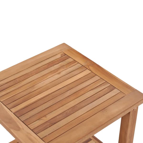 Soffbord 45x45x45 cm massiv teak