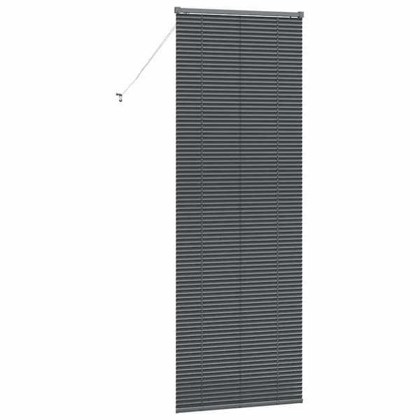Persienner Mörkgrå 220 x 75 cm Aluminium