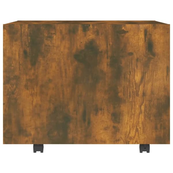Soffbord rökfärgad ek 55x55x40 cm konstruerat trä
