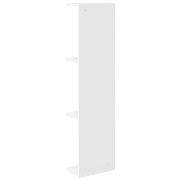 Vägg hylla 2 pcs Vit 22 x 15 x 100 cm Konstruerat trä