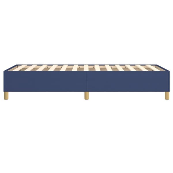Boxspring-sängram blå 80x200cm tyg