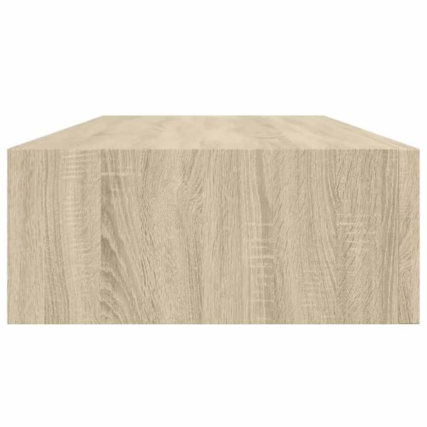 Väggmonterad låda 2 st ek 60x23,5x10 cm MDF