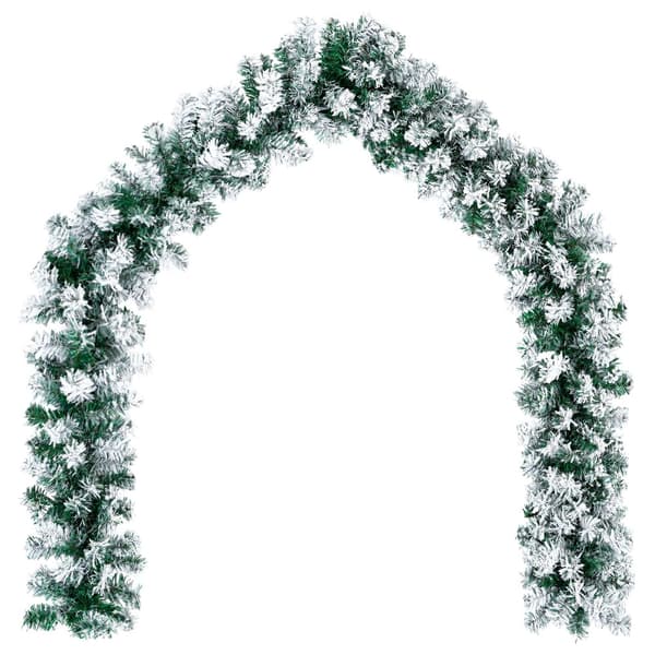 Mini-julgransset 60 cm PVC Grön och Vit
