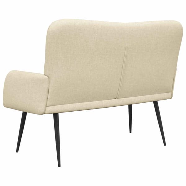 Tvåsitssoffa Kräm 115 x 61 x 87 cm tyg