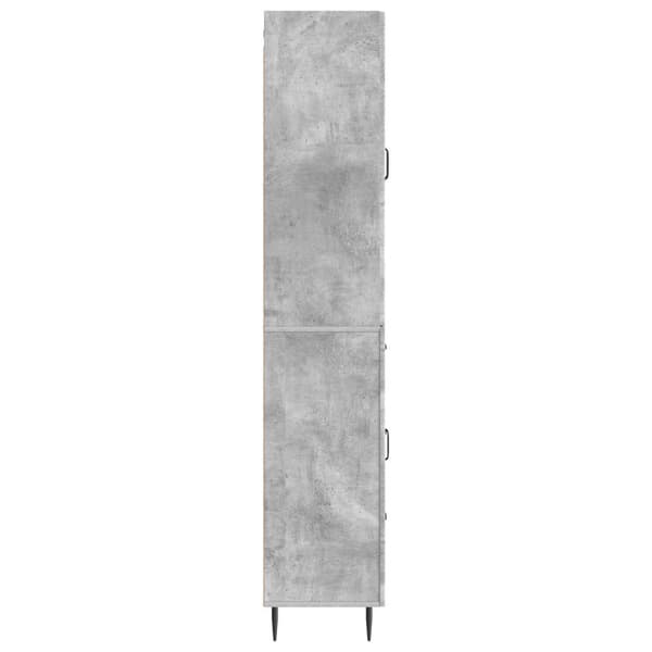 Skåpset 2 pcs Betonggrå 66 x 34,5 x 89,5 cm Konstruerat trä