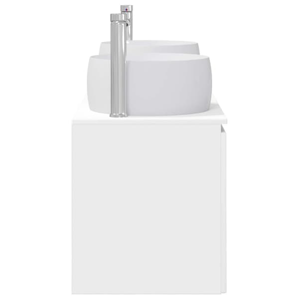 Badrumsskåpsset 3 st Vit 49,5 x 44,5 x 66 cm Konstruerat trä