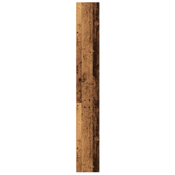 Bokhylla åldrat trä 60x24x176 cm konstruerat trä