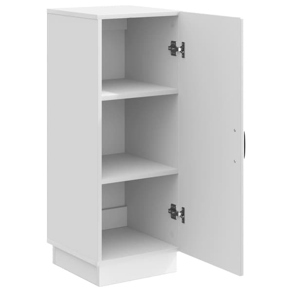 Sideboard Vit högglans 33 x 34,5 x 87 cm Konstruerat trä