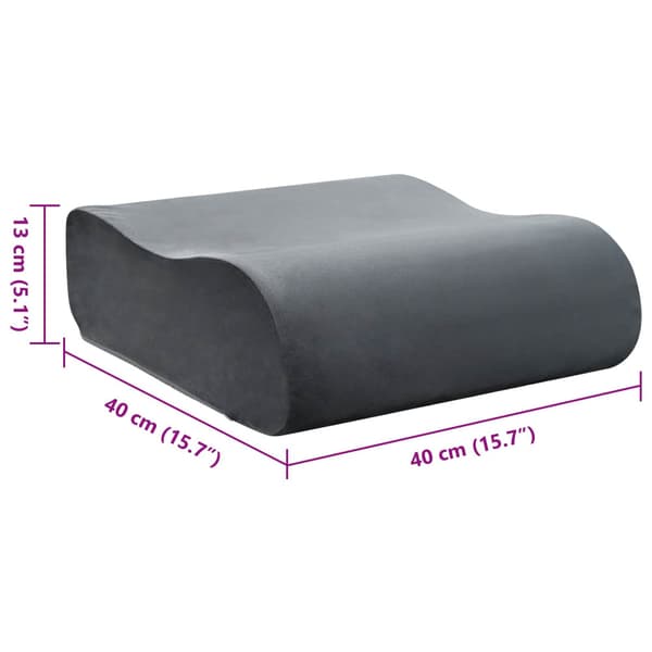 Sittkudde Enfärgad Grå 40 x 40 x 13 cm PU skum