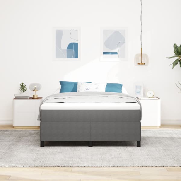 Bäddfjäder Ljusgrå 140 x 200 cm Kordread tyg