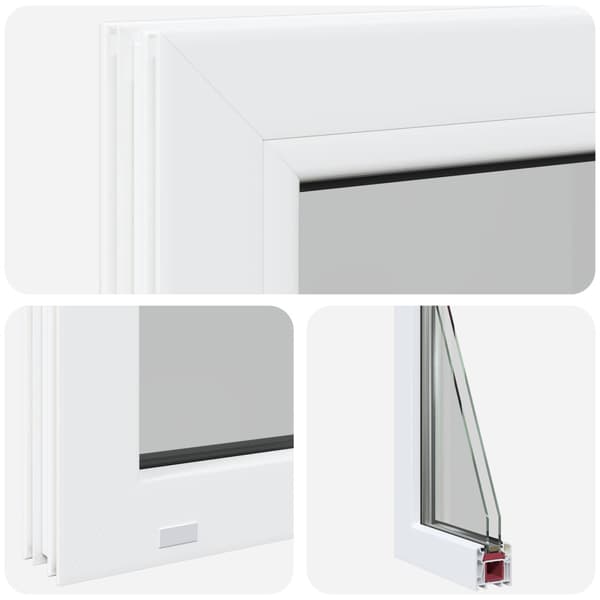Källarfönster RISOR 30 x 60 cm PVC och klart glas