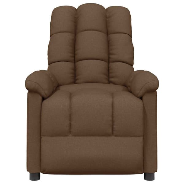 Massagefåtölj brun tyg