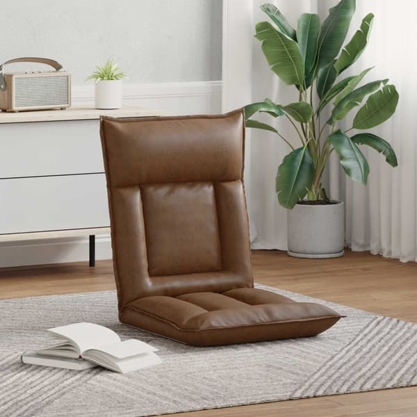 Golvstol Brun 55 x 61 x 70 cm tyg