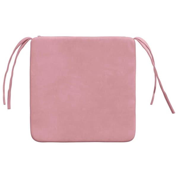 Sittkuddar 4 pcs Rosa 40 x 40 x 3 cm Sammet