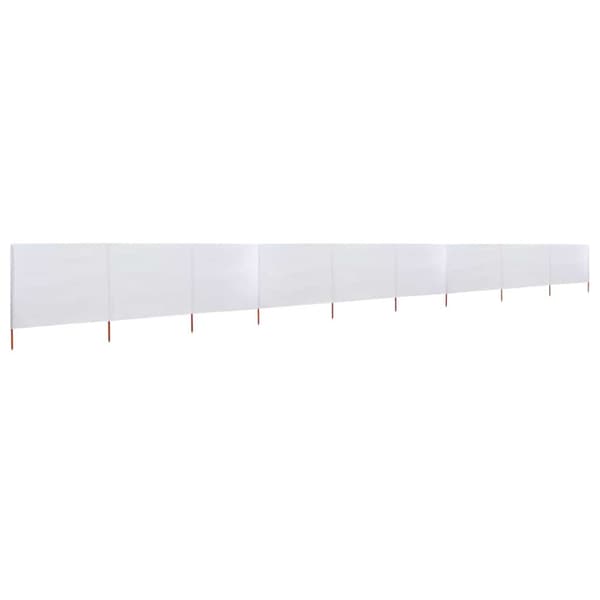 Vindskydd 9 paneler tyg 1200x80 cm sandvit