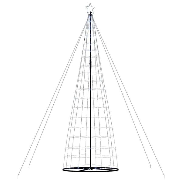 LED julgran 1534 LEDs kallvit 500 cm