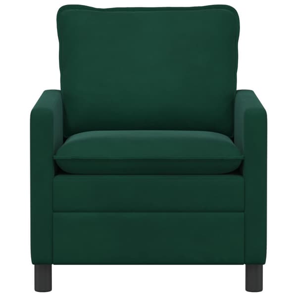 Soffa Mörkgrön 76 x 81 x 87,5 cm Sammet