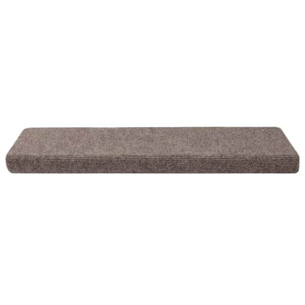 Trappmattor självhäftande 30 st 65x21x4 cm beige rektangulär kant