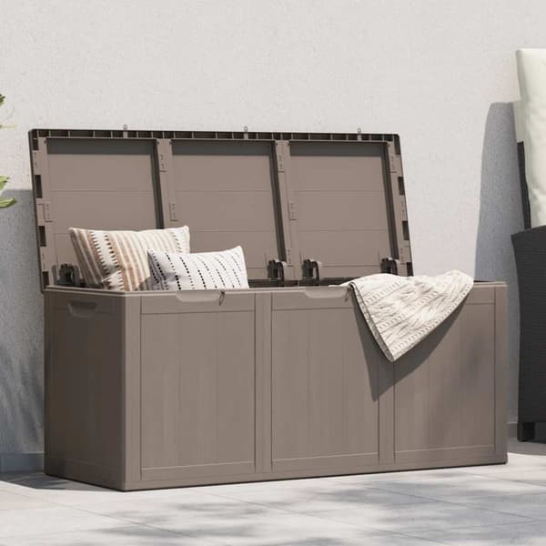 Dynbox 270 liter brun PP-träliknande