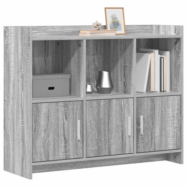Sideboard Grå Sonoma 98,5 x 33 x 80 cm Konstruerat trä