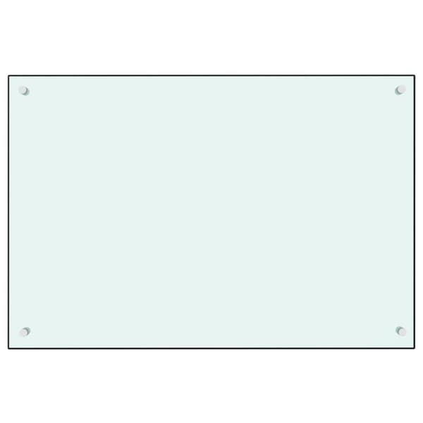 Stänkskydd mjölkfärgad 90x60 cm härdat glas