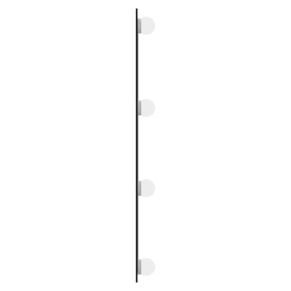 Väggspegel med LED-belysning 50x80 cm glas rektangulär