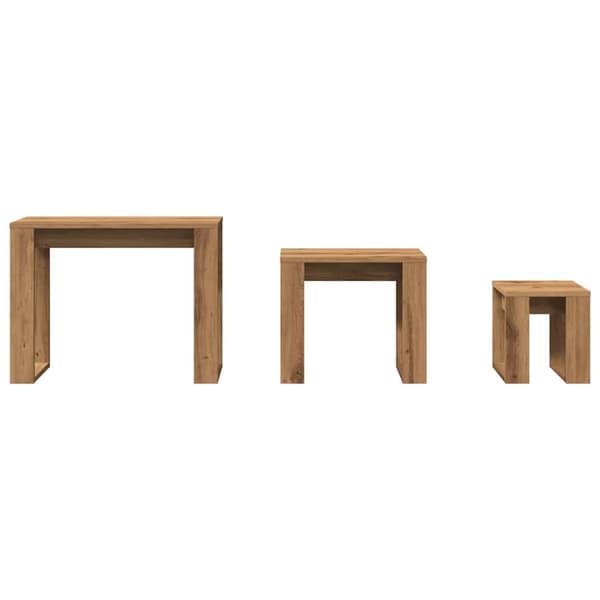Bordsbo 3 st artisan ek konstruerat trä