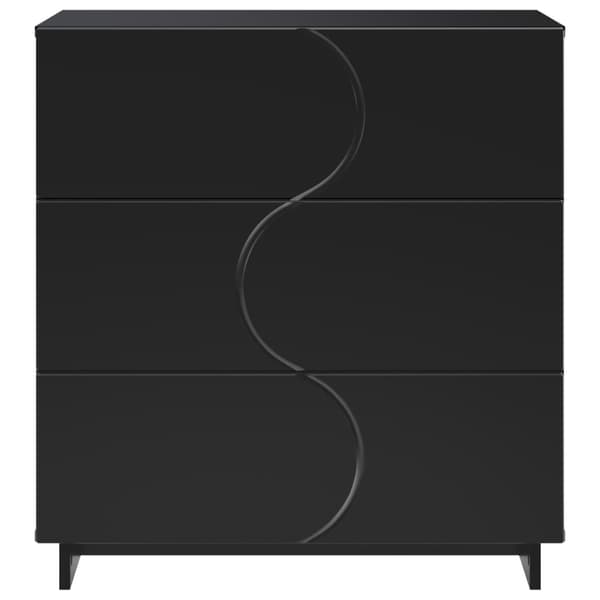 Sideboard Svart 70 x 38 x 75 cm Konstruerat trä