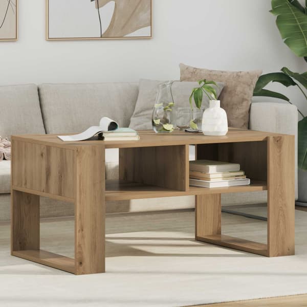 Kaffeebord Artisan Ek 92 x 53 x 45 cm Konstruerat trä