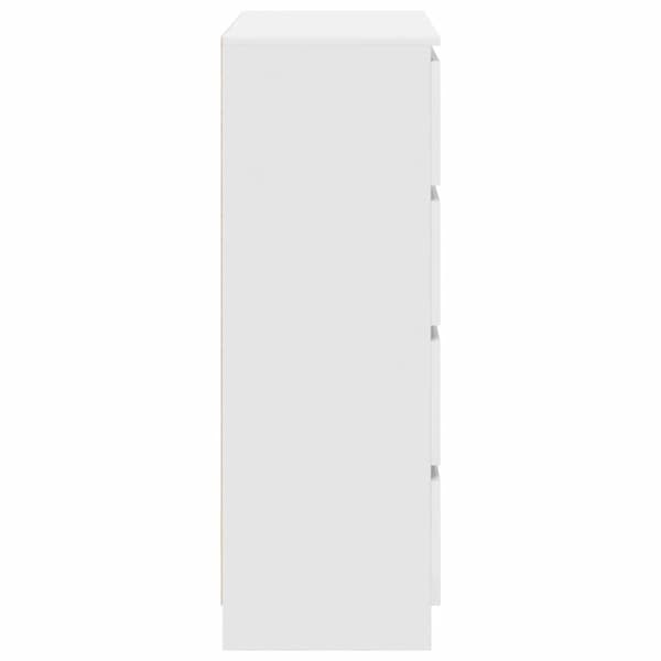 Skänk vit 80x35x99 cm konstruerat trä