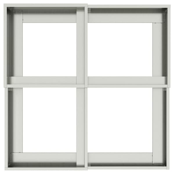 Trädgårdsplanterare Silver 100 x 100 x 48 cm Galvaniserat stål