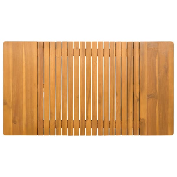 Badmatta Enfärgad Brun 100 x 55 cm trä