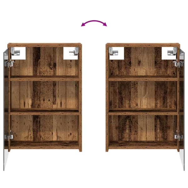 Badrumsskåpsset 3 pcs 126 x 16 x 62.5 cm Konstruerat trä