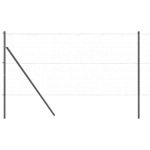 Stängselstolpe 52 pcs Grå 3,2 x 3,2 x 150 cm