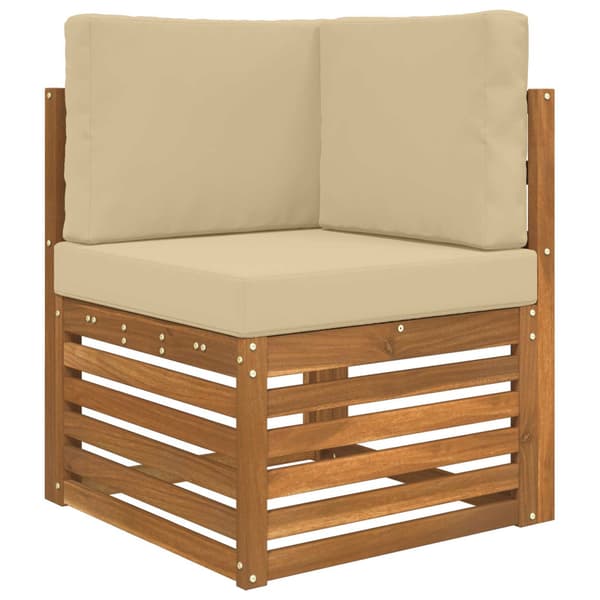 Utomhus Soffa Kudde 3 pcs Beige Polyester